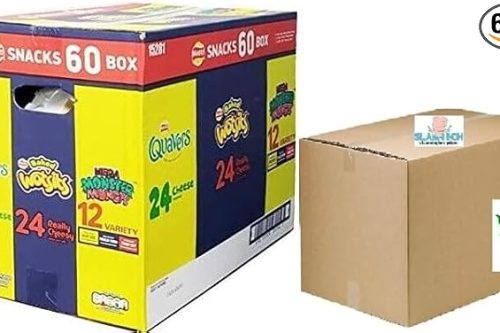 🦊Walkers Crisps Snack Variety Box 60 Pack Quavers Baked Wotsits Mega Monster Munch Crisps x 2 winners