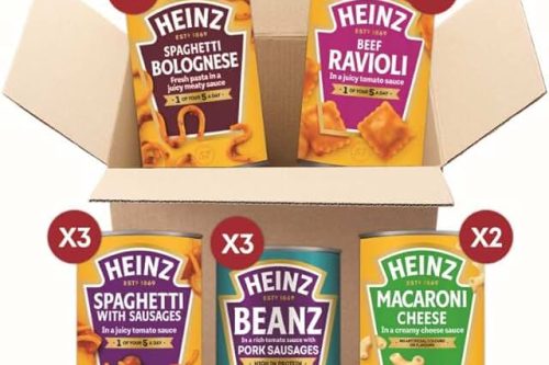 🦊Heinz Quick Meals Variety Bundle, Beans and Pasta 400 g, 24 Cans