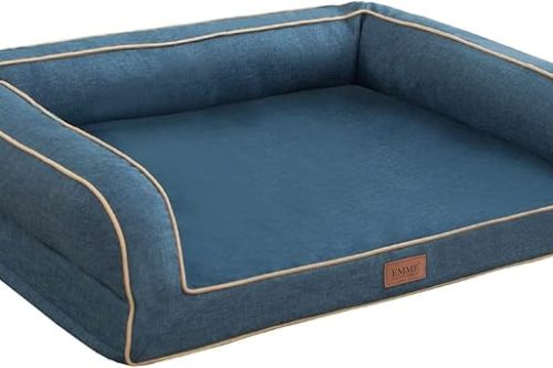 🦊EMME Large Dog Beds Waterproof, 91.5x71x23cm,AUTO WIN