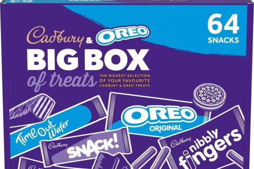🦊Cadbury & OREO Biscuit 64 Big Box of Treats 1.8kg, Milk Chocolate Fingers, Time Out, Snack I Sharing Big Biscuit- 2 winners Auto Win 18/08