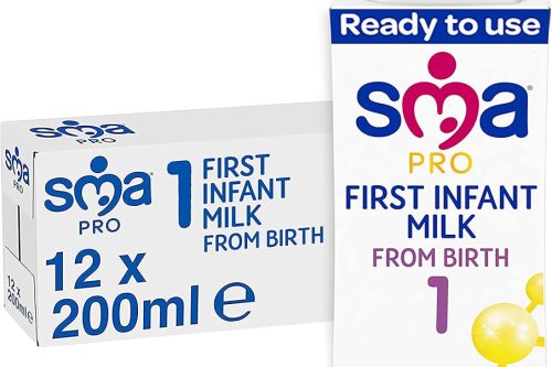 🦊SMA PRO First Infant Baby Milk, from Birth, Ready to Use, Liquid Formula Milk, 200 ml (Pack of 24)