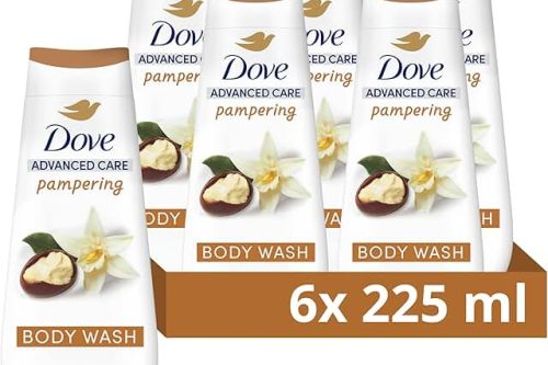 🦊Dove Advanced Care Pampering Body Wash body cleanser with a shea butter and vanilla scent  6x 225 ml 2 WINNERS