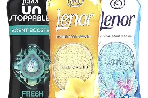 🦊Lenor Unstoppables In-Wash Laundry Scent Booster Beads Bundle: Gold Orchid + Fresh Scent + Spring Awakening, 1710g (570g x 3) -AUTO WIN
