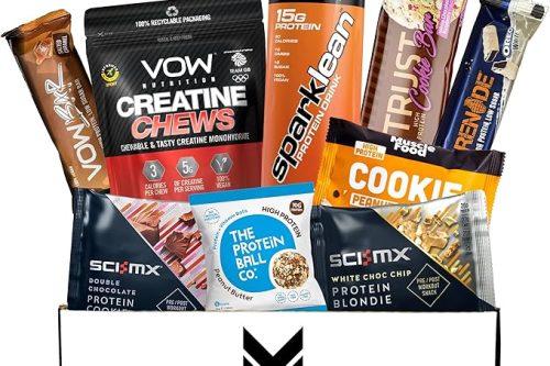 🦊The Original Fitness Hamper: High Protein Bars & Snacks - Ideal Fitness Gift - Low Carb, High Protein Hamper - 2 WINNERS- AUTO WIN