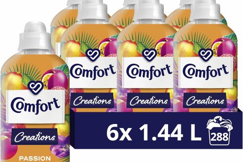 🦊Comfort Creations Passion Bloom Fabric Conditioner with Stay Fresh technology for 100 days of freshness + fragrance* 6x 1.44 L (288 washes) AUTO WIN 18/08