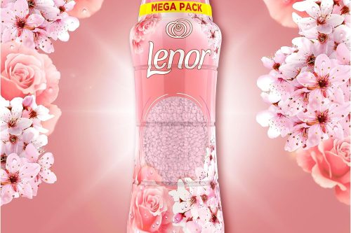 🦊 Lenor Laundry Perfume In-Wash Scent Booster Cherry Blossom & Rose Water 570g, More Of The Scent You Love (Pack of 4)-AUTO WIN