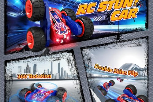 🦊Tecnock 2024 Remote Control Cars with 2.4 Ghz Remote Control 360°Flip Stunts- AUTO WIN 01/09