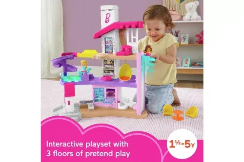 🦊Fisher-Price Little People Barbie DreamHouse Playset- AUTO WIN