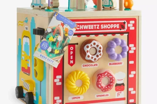 🦊 FAO SCHWARZ Busy City wooden activity cube-AUTO WIN