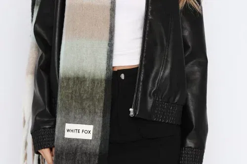 🦊 WHITE FOX -WINTER WARMTH OVERSIZED SCARF TEAL - AUTO WIN 24/09