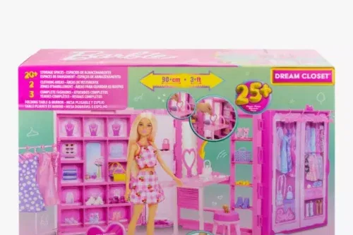 🦊 Barbie Dream Closet & Doll Playset-AUTO WIN