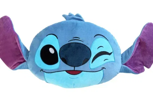 🦊Disney Sitting Angel Lilo & Stitch Plush with Sound & Stitch Shaped Cushion AUTO WIN 02/10