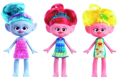 🦊Trolls Band Together Trendsettin' Queen Poppy, Chenille & Viva Fashion Dolls- AUTO WIN 08/09