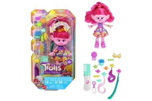 🦊Trolls Band Together Hair-Tastic Queen Poppy Fashion Doll- AUTO WIN 13/09