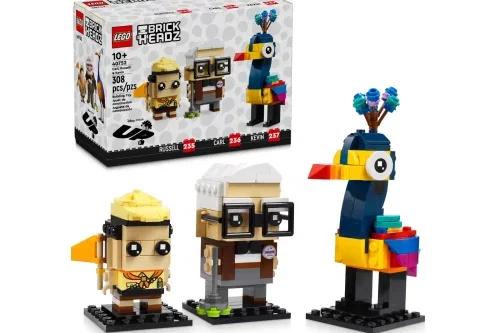 LEGO BRICK HEADZ - UP- CARL, RUSSELL & KEVIN- AUTO WIN 06/09