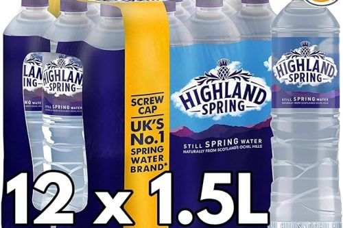 🦊 Highland Spring Still Spring Natural Mineral Water, 1.5L (Pack of 12)X2