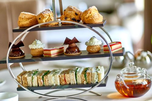 CHAMPAGNE AFTERNOON TEA AT THE LYMPSTONE MANOR FOR 2 -10/09