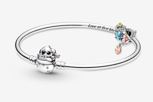 🦊 PANDORA Disney Lilo & Stitch Charm and Bangle Set -AUTO WIN 03/10