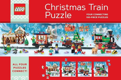 🦊Lego Christmas Train Puzzle: Four Connecting 100-Piece Puzzles- 2 winners-AUTO WIN