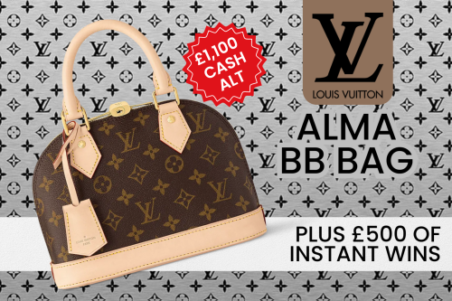 LOUIS VUITTON ALMA BB BAG OR £1100 CASH! PLUS INSTANT WINS WORTH £500!-23/09