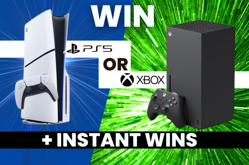 WIN A PS5 OR XBOX PLUS INSTANT WINS UP FOR GRABS - 30/09