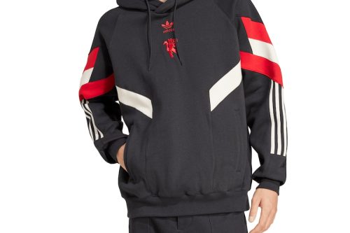 🦊 Manchester United adidas Rekive Hoodie - Black -AUTO WIN