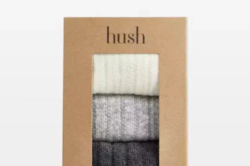 🦊HUSH -Murica Cashmere Blend Socks, Grey - AUTO WIN 17/10