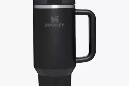 Stanley Quencher Recycled Stainless Steel Flowstate Tumbler, 1.18L, Black-AUTO WIN