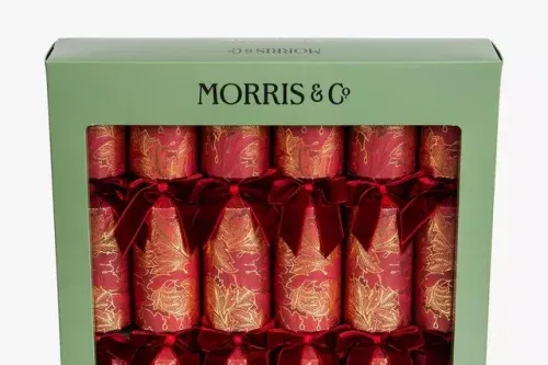 🦊 Morris & Co. Luxury Foiled Christmas Crackers, Box of 6-AUTO WIN