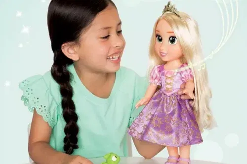 🦊Princess My Singing Friend Rapunzel and Pascal Doll- AUTO WIN 09/10