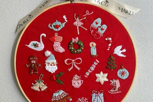 🦊 MakeBox & Co MakeBox & Co 24 Days of Advent Embroidery Kit -AUTO WIN