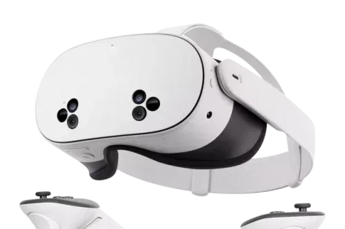 Meta Quest 3S All-In-One Mixed Reality Headset and Controllers, 128GB, White