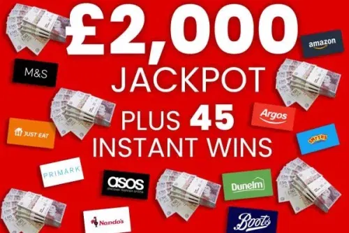 £2000 JACKPOT & 45 INSTANT CASH WINS- AUTO WIN- 25/10