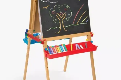 Melissa & Doug Deluxe Chalkboard & Easel-AUTO WIN
