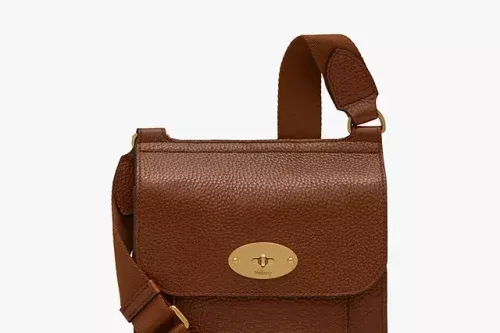🦊 Mulberry Small Antony Classic Grain Leather Satchel, Oak-AUTO WIN