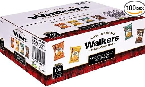 🦊Walkers Assorted Twin Pack Biscuits 100 x 25gm (1 Box) -AUTO WIN