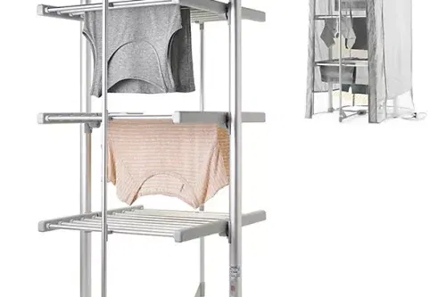 🦊 Dry:Soon Mini 3-Tier Heated Airer and Cover Bundle -AUTO WIN
