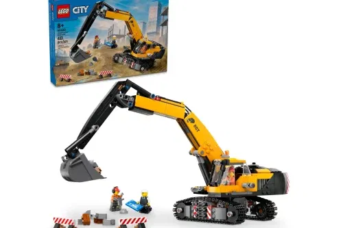 🦊 LEGO - Yellow Construction Excavator- AUTO WIN 22/10
