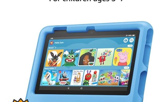 🦊 Amazon Fire 7 Kids tablet | 7" display, ages 3–7, 32 GB, Blue -AUTO WIN