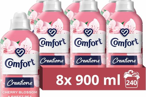 🦊Comfort Creations Cherry Blossom & Sweet Pea Fabric Conditioner with Stay Fresh technology 240 washes (8x 900 ml)- AUTO WIN 13/10