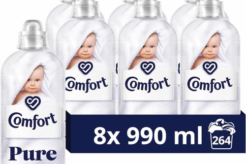 🦊Comfort Pure Fabric Conditioner dermatologically tested gentle next to sensitive skin 8x 990 ml (264 washes)- AUTO WIN 28/10