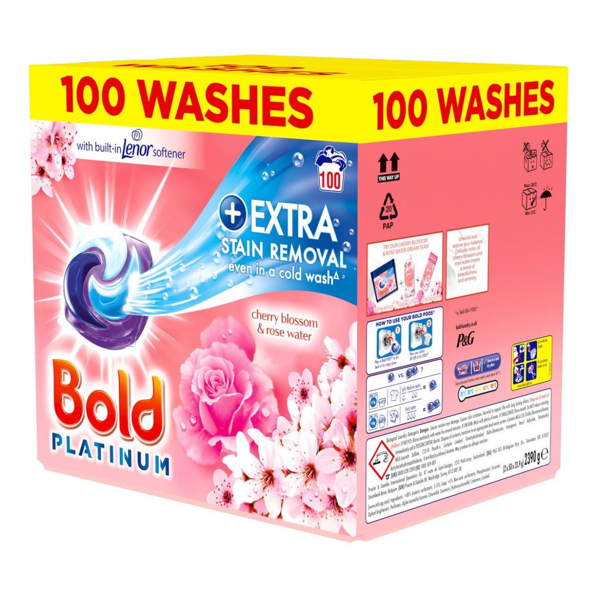 力Bold Platinum Pods, Laundry Detergent, Washing Liquid Pods/Capsules