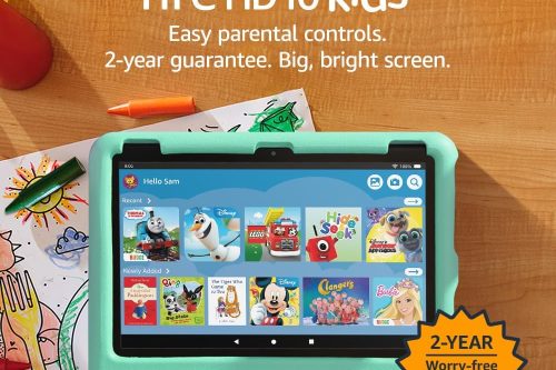 AMAZON FIREHD 10 KIDS TABLET 2023 RELEASE 32 GB, GREEN- AUTO WIN 05/10