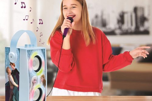 🦊Lexibook, Frozen, Portable Bluetooth Light Speaker with Microphone, Light effects, Karaoke, Wireless- AUTO WIN 16/10