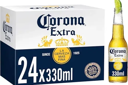 🦊 Corona Extra Lager Beer Bottle, 24 x 330ml-AUTO WIN