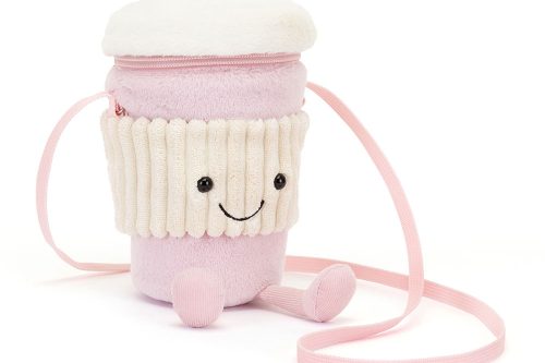 🦊 JELLYCAT Amuseables Coffee-To-Go Pink Bag-AUTO WIN