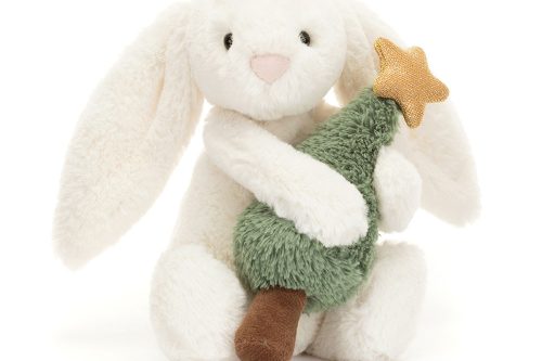🦊JELLYCAT Bashful Bunny With Christmas Tree-AUTO WIN