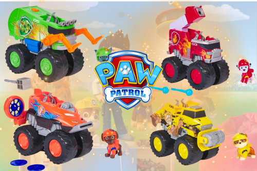 🦊 PAW PATROL RESCUE WHEELS BUNDLE – MARSHALL, ROCKY, RUBBLE & ZUMA- AUTO WIN 23/10