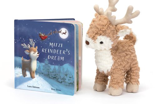 🦊 JELLYCAT Mitzi Reindeer's Dream Book And Mitzi Reindeer Medium-AUTO WIN