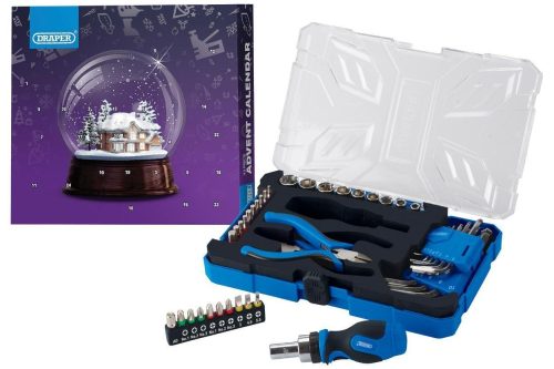 🦊Draper Christmas Advent Calendar with 43 Piece Tool Kit Screwdriver Bits 28049-AUTO WIN